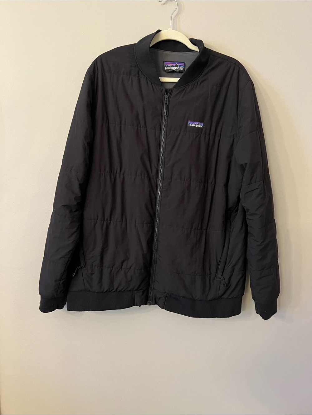 Patagonia Black Quilted Men’s Bomber Jacket